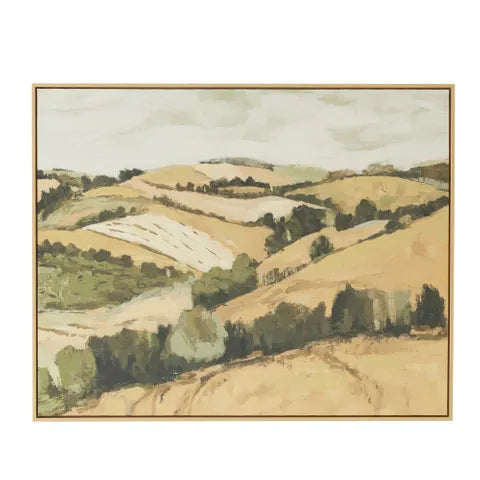Valley Oil Painting - Ash Frame 100cm X 80cm