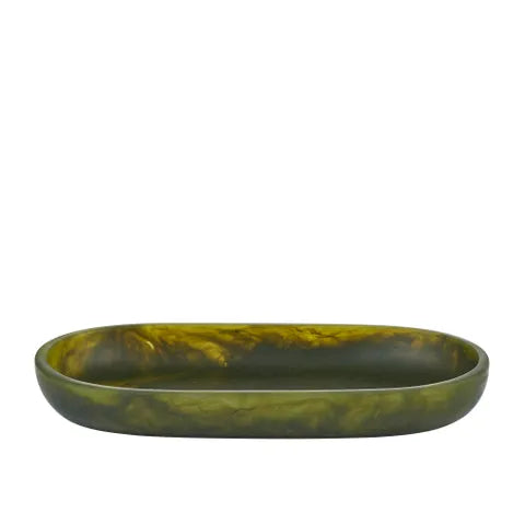 Assemble - Kip Resin Oval Tray - Pesto