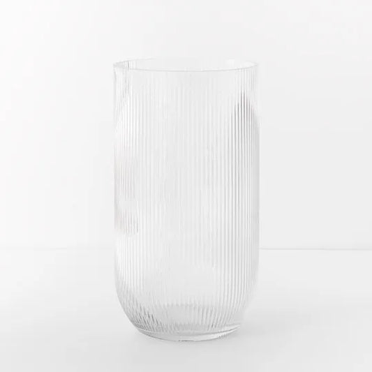 Ripple Bell Vase - 30cm X16cmd - Clear