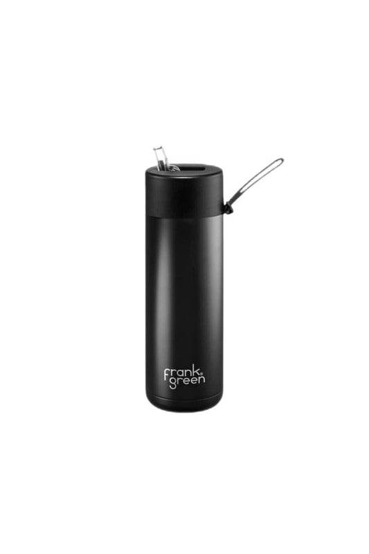 Frank Green - Reusable Bottle With Straw Lid - 20oz/595ml - Midnight