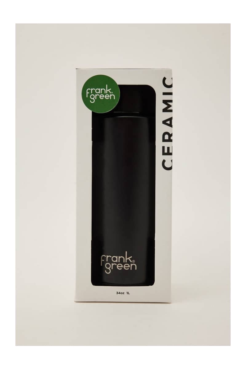 Frank Green - Reusable Bottle With Straw Lid 34Oz/1Lt- Midnight Home & Garden > Kitchen Dining Food