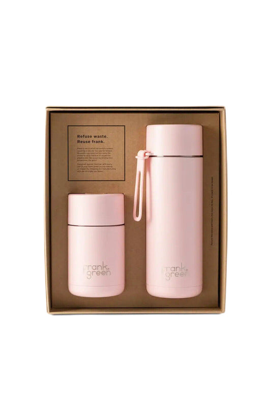 Frank Green - The Essential Gift Set Large - 12oz/34oz Gift Box - Blushed