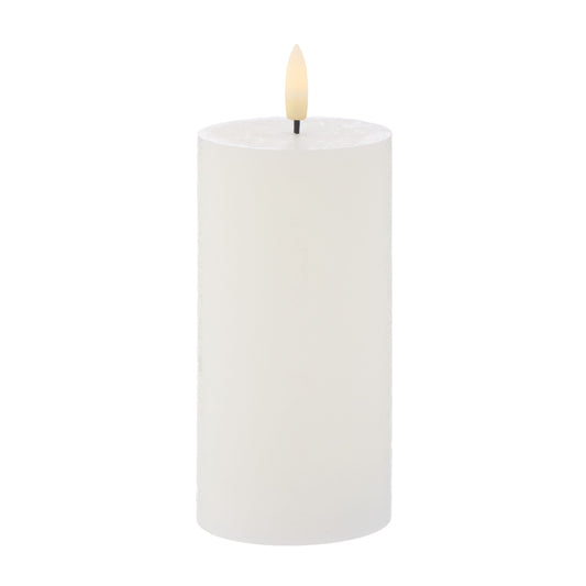 Amalfi - Hughe Led Flickering Candle - 15cm - White