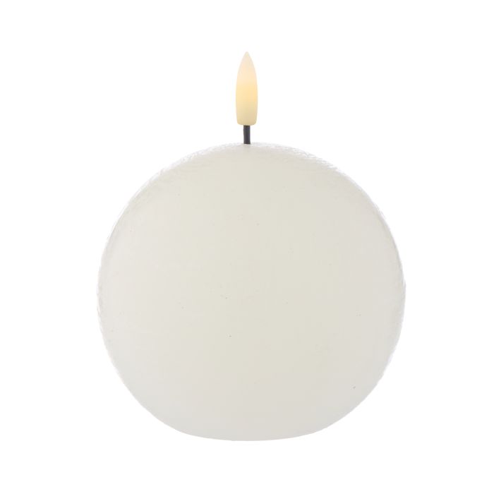 Amalfi - Hughe Led Ball Flickering Candle - 9cm - White