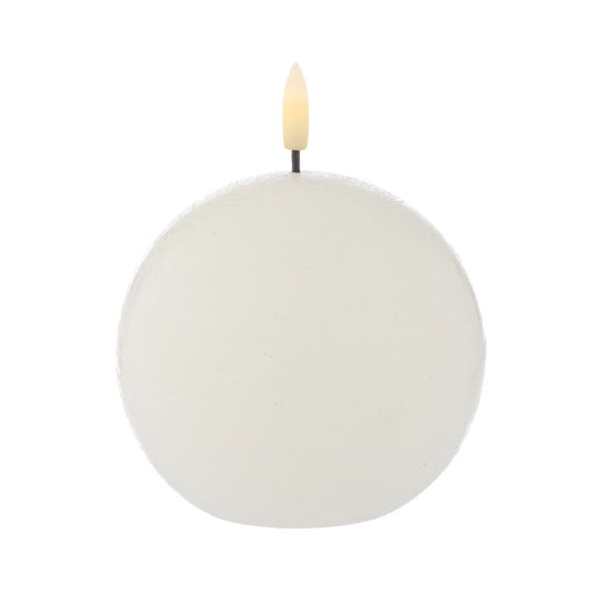 Amalfi - Hughe Led Ball Flickering Candle - 9cm - White