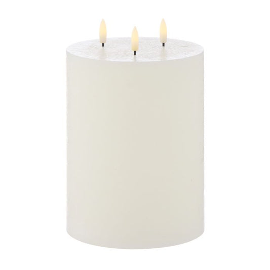 Amalfi - Hughe Led Flickering Candle - 20cm - White