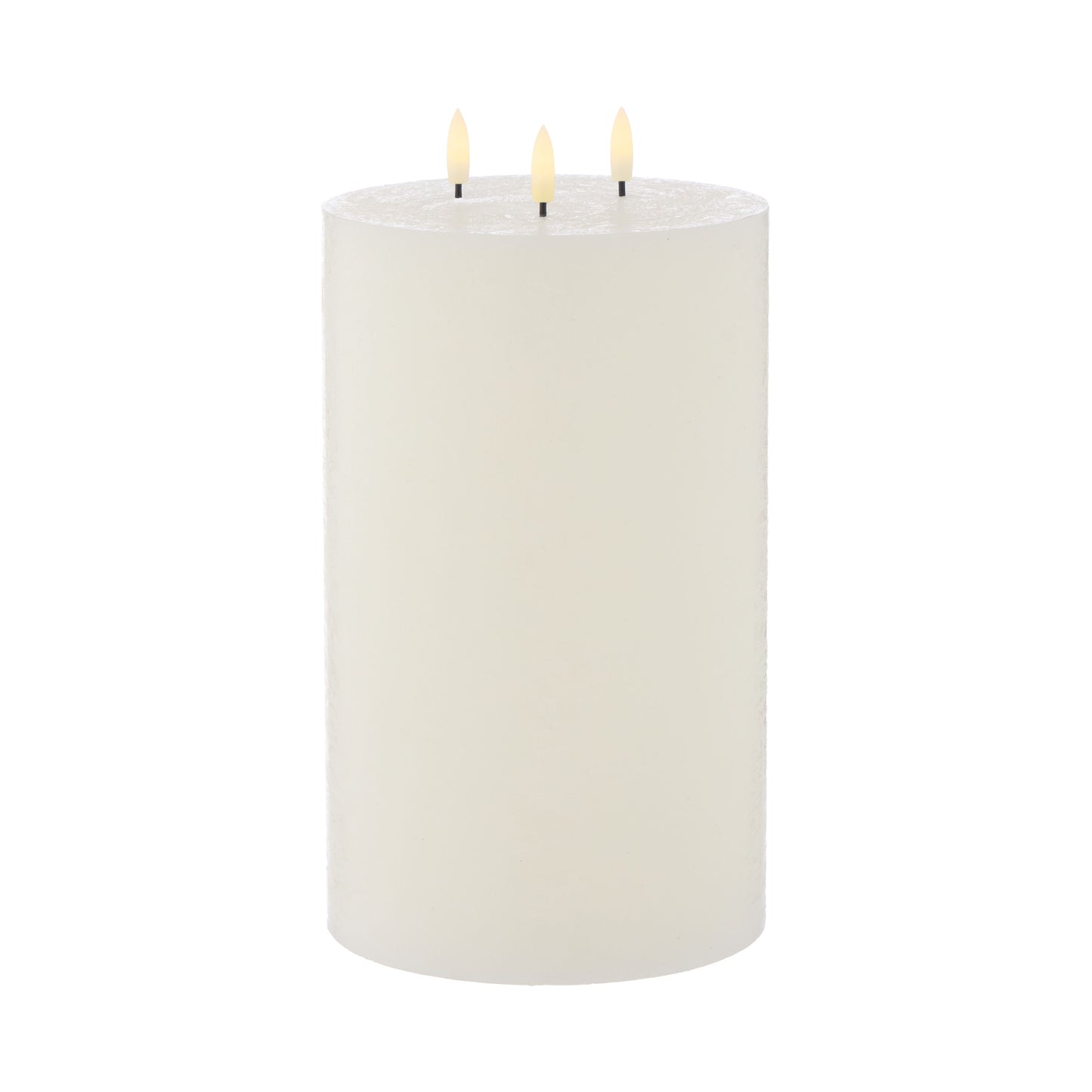 Amalfi - Hughe Led Pillar Candle - 15 X 25cm - White