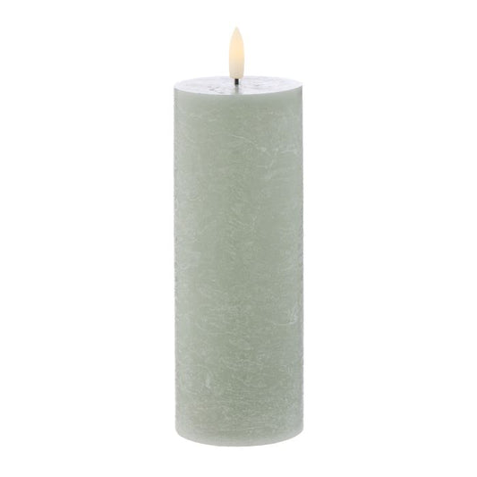 Amalfi - Hughe Led Flickering Candle - 20cm - Green