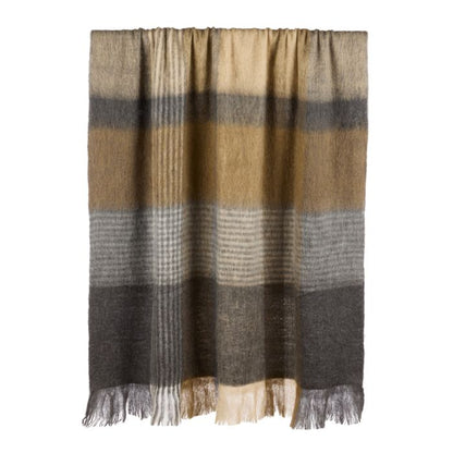 Amalfi - Angus Woven Brush Throw - 180 X 130 - Gre