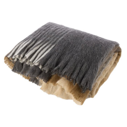 Amalfi - Angus Woven Brush Throw - 180 X 130 - Gre