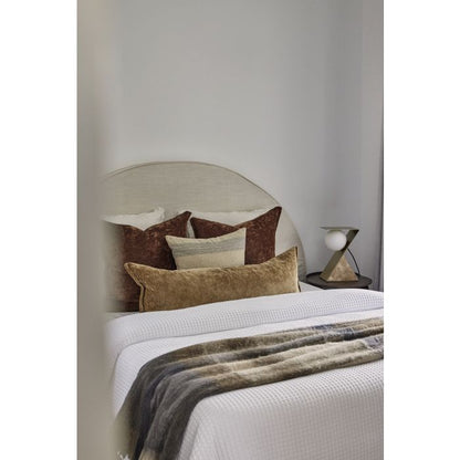 Amalfi - Angus Woven Brush Throw - 180 X 130 - Gre