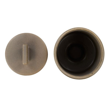 Amalfi - Tuva Stoneware Cannister - Brown