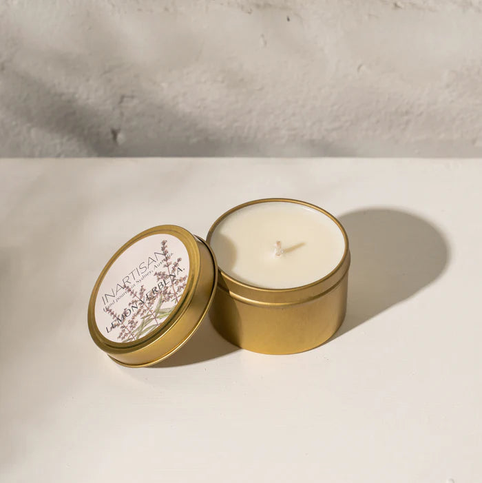 Inartisan - Soy Candle In Travel Tin - Lemon Verbena