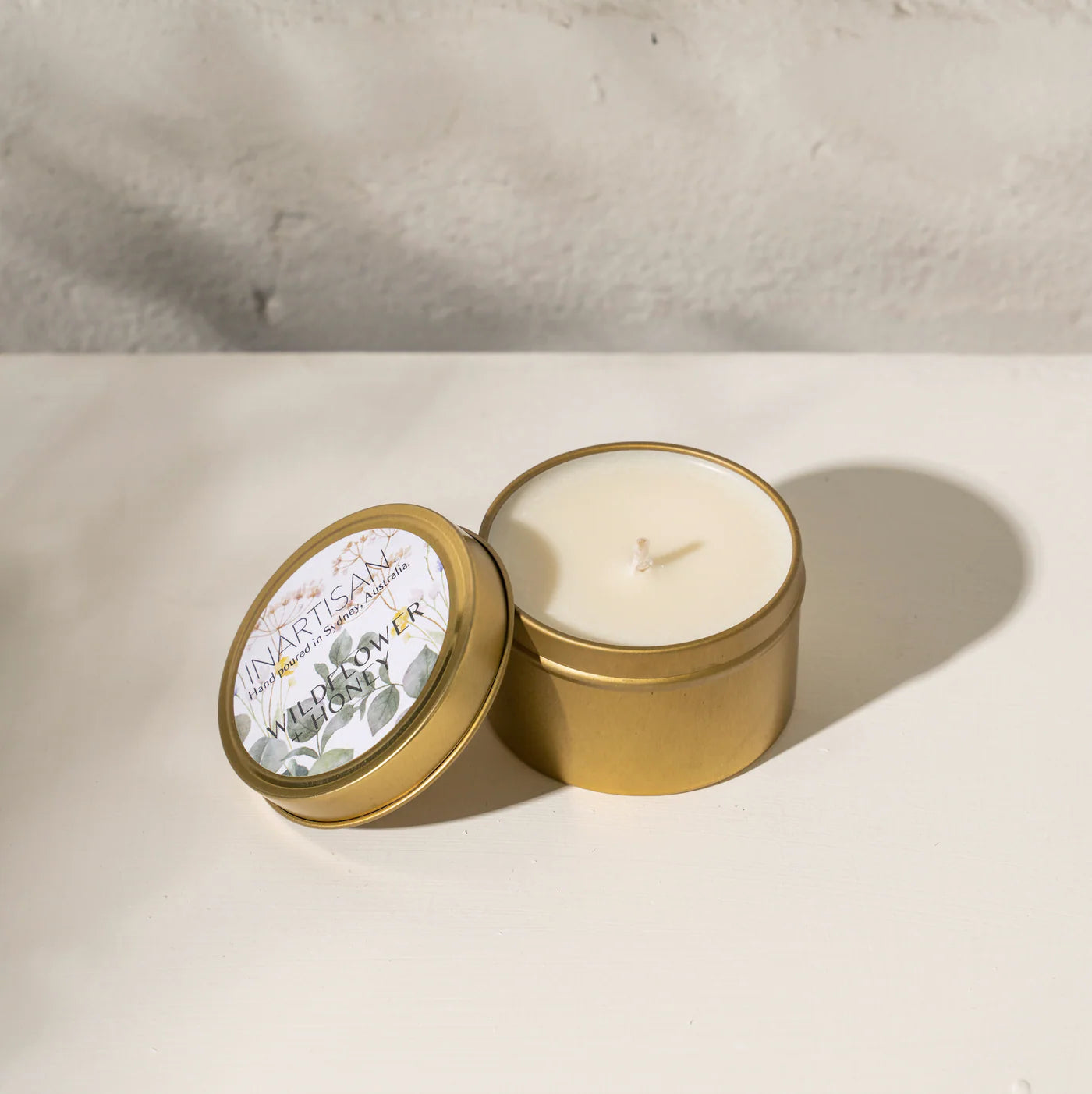 Inartisan - Soy Candle In Travel Tin - Wildflower & Honey
