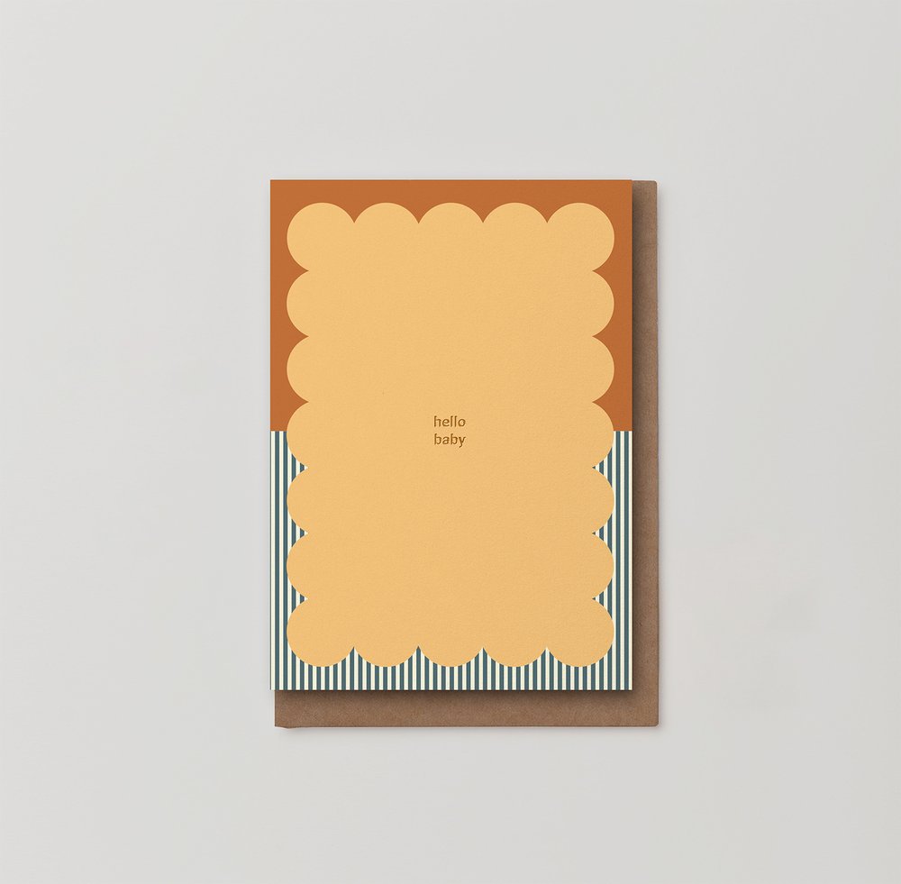 Kinshipped - Hello Baby - Foiled - Greeting Card