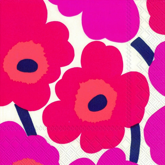 Marimekko - Napkins - Pack Of 20 - Unikko Red