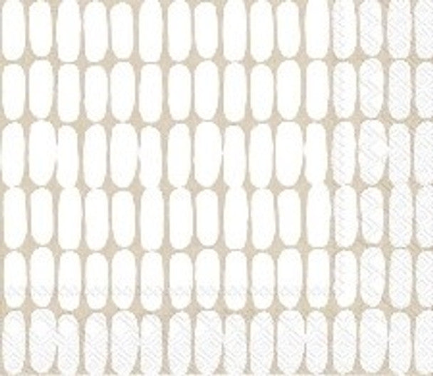 Marimekko - Napkins - Pack Of 20 - Alku White/beige