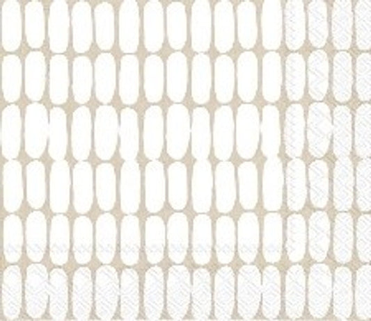 Marimekko - Napkins - Pack Of 20 - Alku White/beige