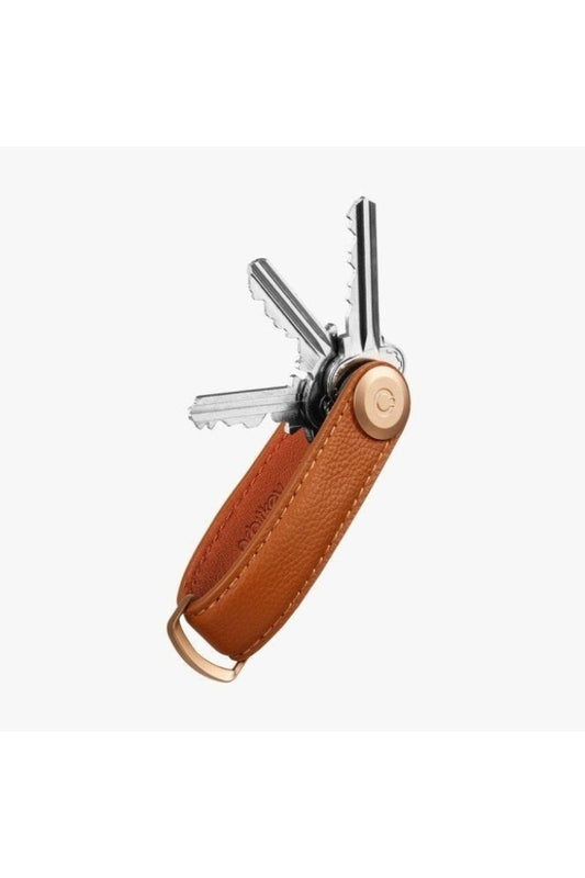 Orbit Key - Pebbled Leather Organiser Amber Apparel & Accessories > Handbag Wallet Keychains