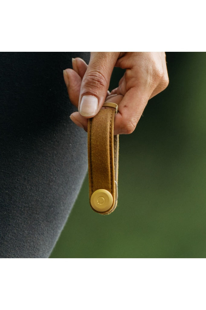Orbitkey - Waxed Canvas Key Organiser Golden Sand Apparel & Accessories > Handbag Wallet Keychains