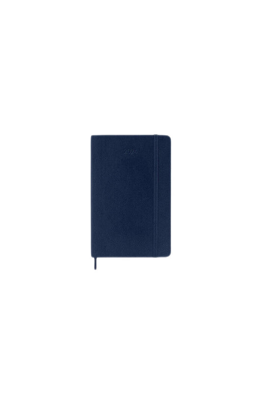 Moleskine - 2024 - 12 Month Weekly Notebook - Soft Cover Diary - Pocket - Sapphire Blue