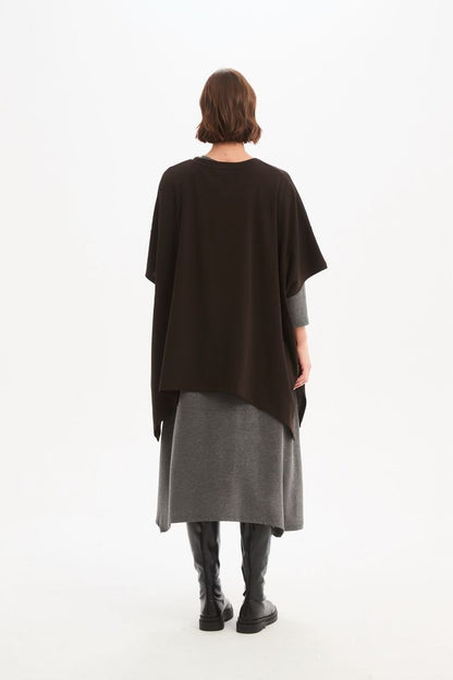 Tirelli - Split Hem Knit Top - Chocolate