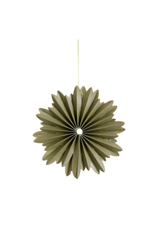 Nordic Rooms - Hanging Star Ornament 10Cm Olive Green Home & Garden > Decor Seasonal Holiday