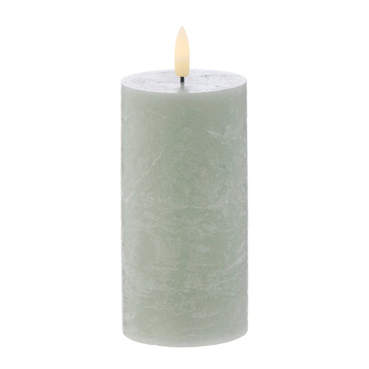 Amalfi - Hughe Led Flickering Candle - 15cm - Green