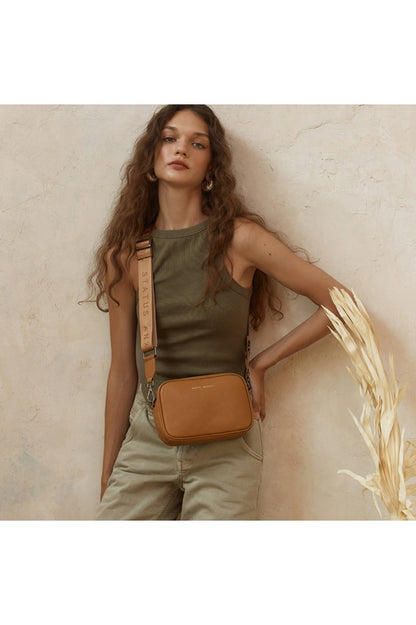 Status Anxiety - Plunder With Webbed Strap Bag Tan