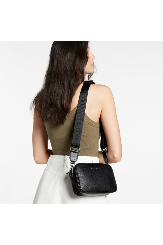 Status Anxiety - Plunder With Webbed Strap Bag Black