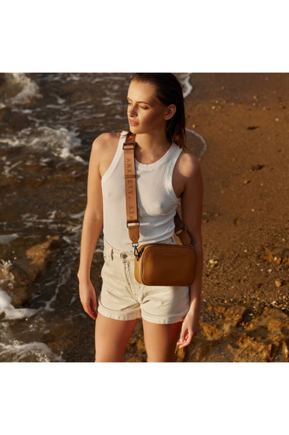 Status Anxiety - Plunder With Webbed Strap Bag Tan