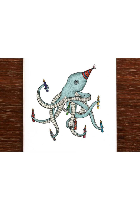 The Nonsense Maker - Greeting Card - Birthday Octopus