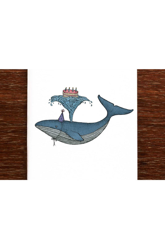 The Nonsense Maker - Greeting Card - Birthday Whale