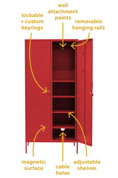 Mustard Made - Twinny In Poppy Furniture > Cabinets & Storage Lockers Locker