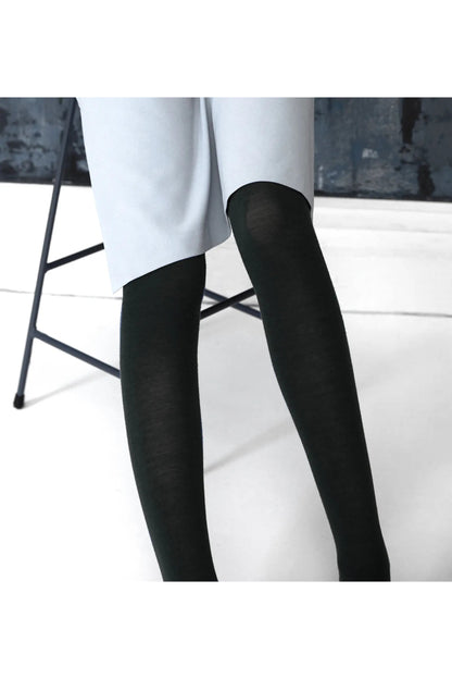 Tightology - Luxe Black Merino Wool Tights