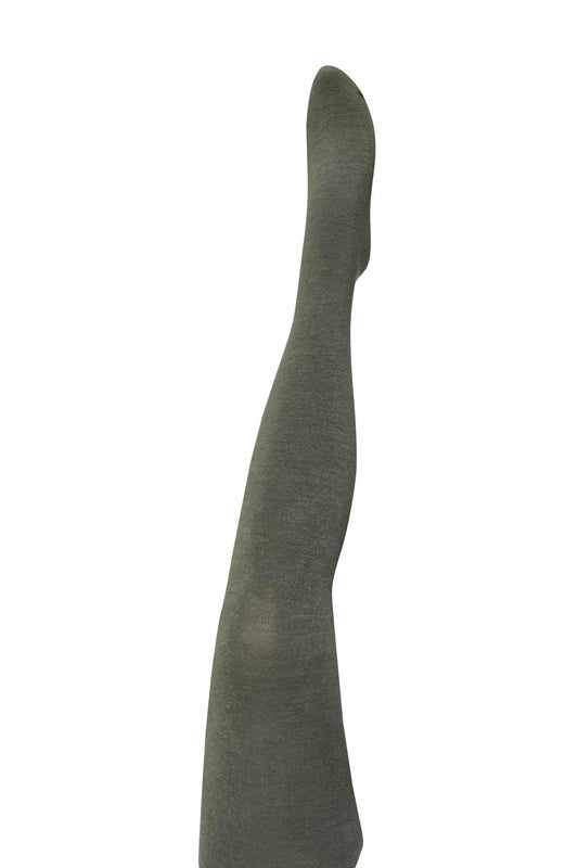 Tightology - Luxe Green Merino Wool Tights