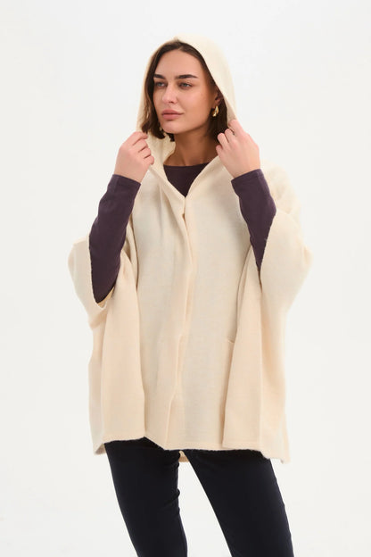 Tirelli - Magnetic Closure Cardigan - Free Size - Cream