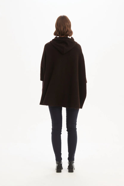 Tirelli - Magnetic Closure Cardigan - Free Size - Chocolate