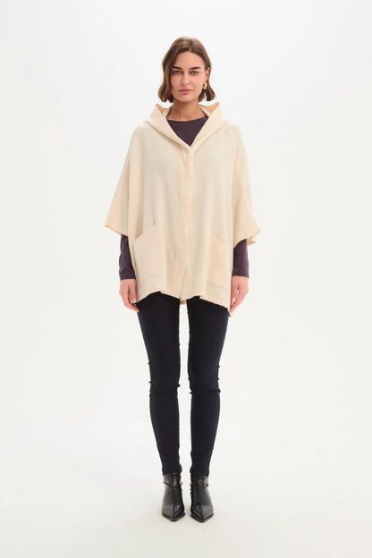 Tirelli - Magnetic Closure Cardigan - Free Size - Cream