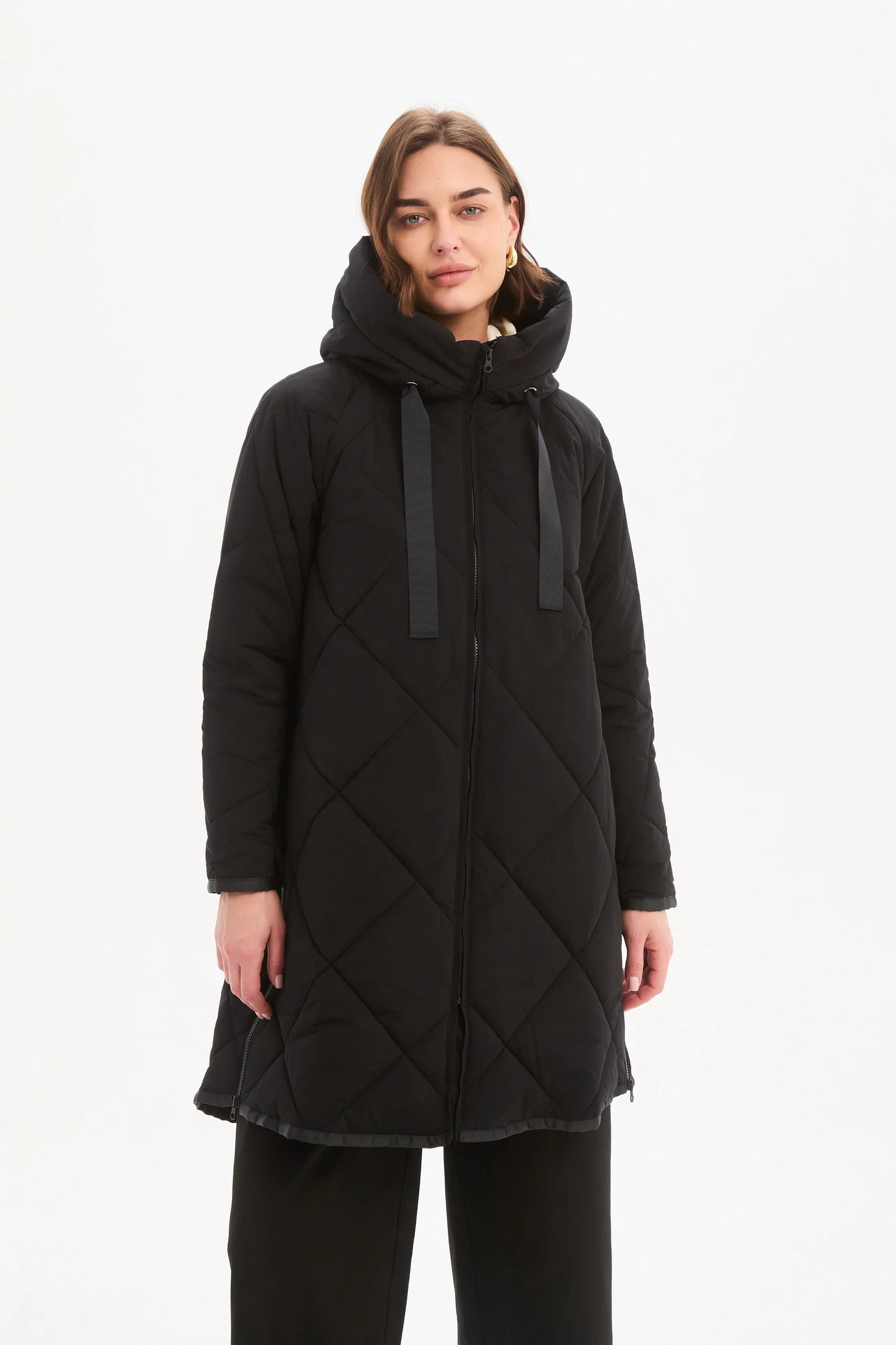 Tirelli - Zip Hem Coat - Black
