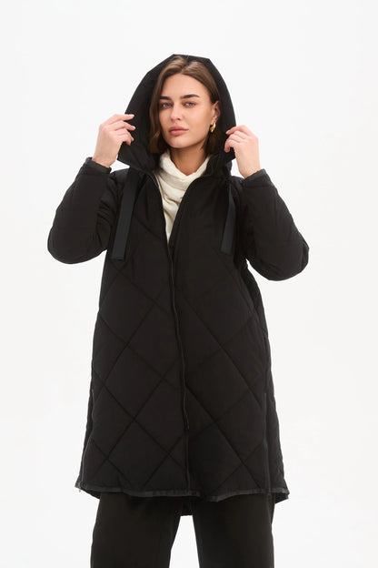 Tirelli - Zip Hem Coat - Black