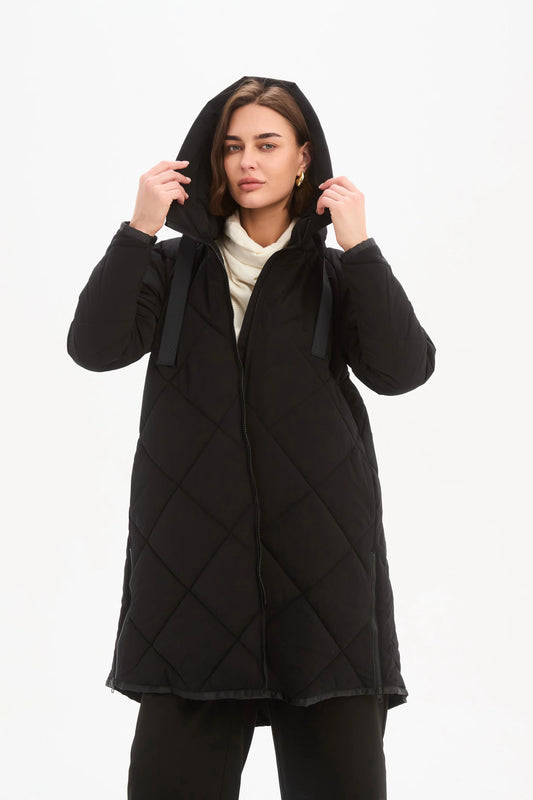 Tirelli - Zip Hem Coat - Black