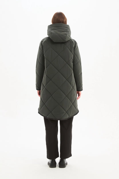 Tirelli - Zip Hem Coat - Steel