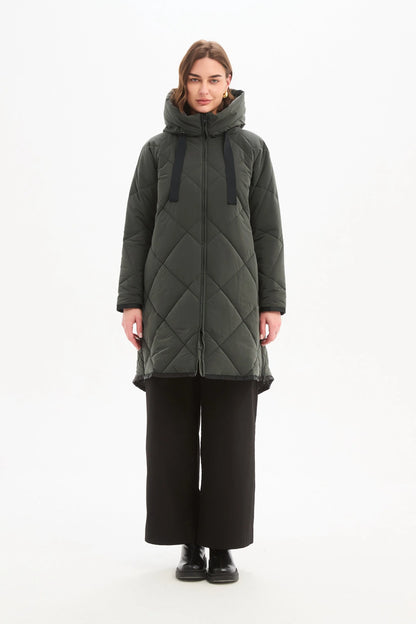 Tirelli - Zip Hem Coat - Steel