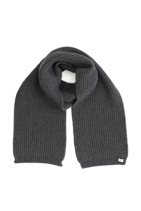 Uimi - Ernest Fishermans Rib Scarf One Size Charcoal Apparel & Accessories > Clothing Scarves Shawls