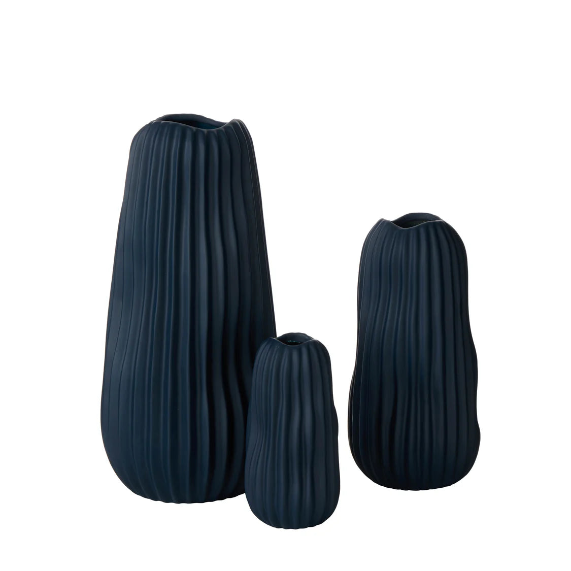 Lyra Vase - 20 X 20 X 41cm - Navy