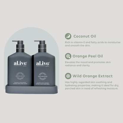 Al.ive Body - Wash & Lotion Duo - Coconut & Wild Orange