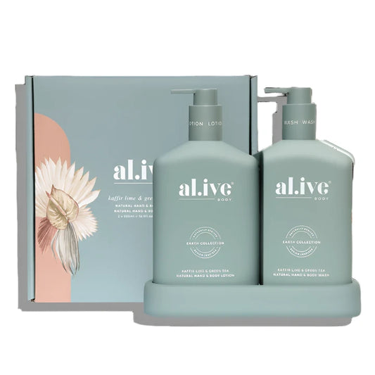 Al.ive Body - Wash & Lotion Duo - Kaffir Lime & Green Tea Duo