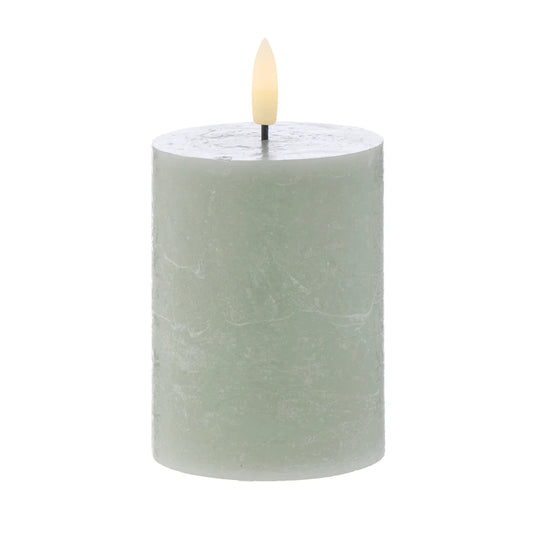 Amalfi - Hughe Led Flickering Candle - 10cm - Green