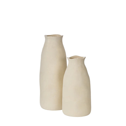 Maliah Vase - 16 X 16 X 40cm - Cream
